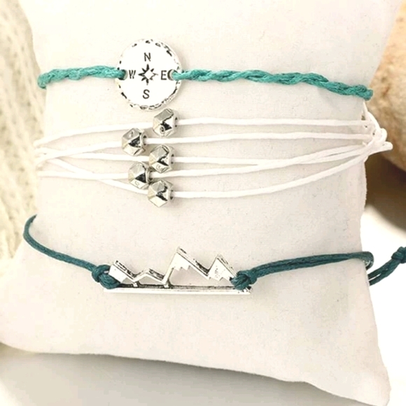 🍉5 for $25* Boho Mountain Bracelet Trio - Picture 2 of 3